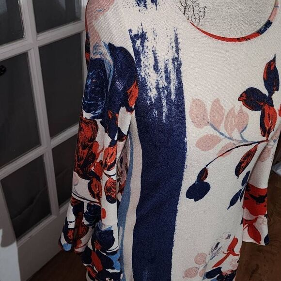 Maeve Anthropologie Womens Anthousia Knit Floral Dress XS - Picture 3 of 5